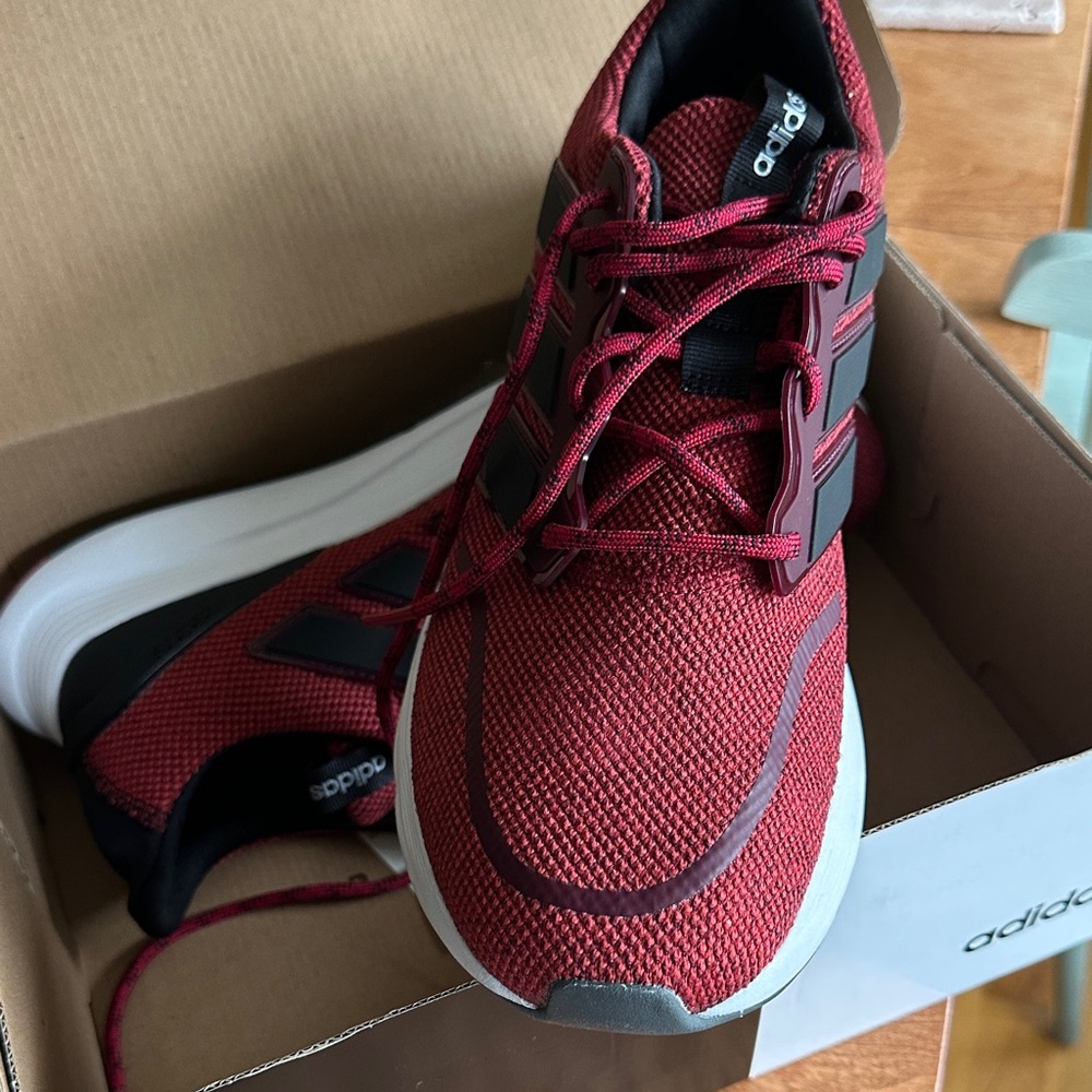 Adidas Men's Burgundy Athletic Shoes